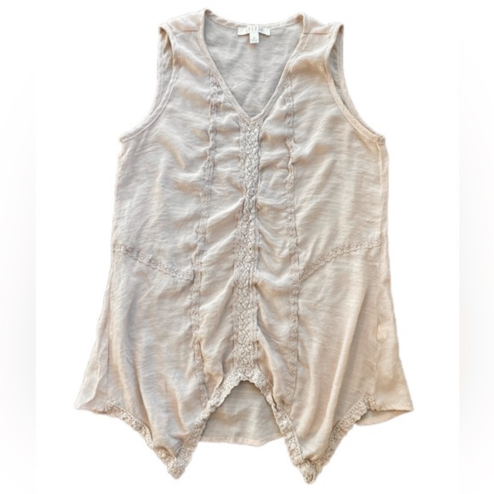 SPENSE “Cottage Core” Boho Lace Tank‎